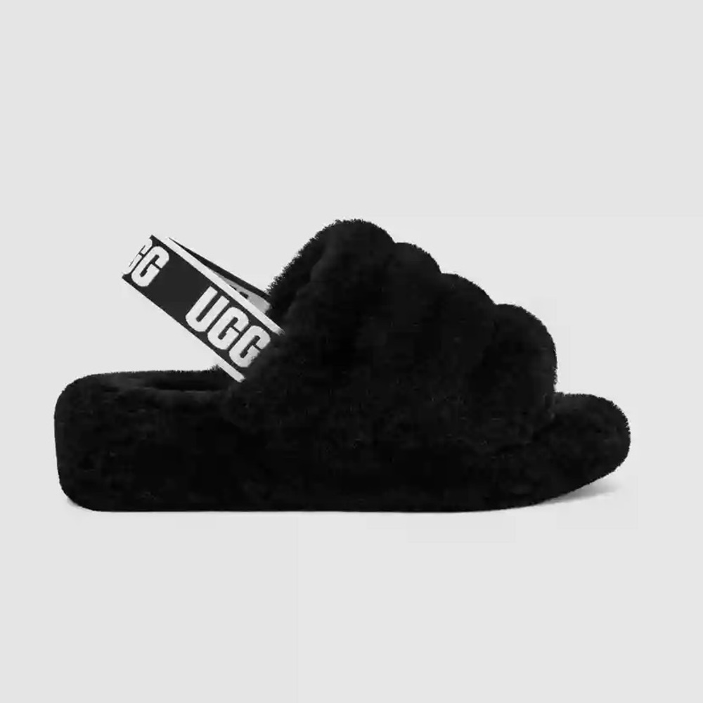 Ugg Fluff Yeah Sandal Slide Size 6 Women’s Black
